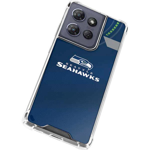 NFL Seattle Seahawks Team Jersey Moto G Play 5G (2025) Clear Case